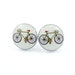 Racing Bike Bicycle Earrings. Resin Earrings. Racing Bike or Mountain Bike Resin Post Earrings.