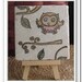 Painted Whimsical Woodland Opal the Owl Coaster, Set of 4