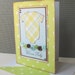Handmade Baby Boy Congratulations Card with Matching Embellished Envelope - Plaid Boy Onesie