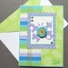 Handmade Get Well Soon Card with Matching Embellished Envelope - Violet Butterfly