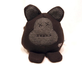 black monkey stuffed animal