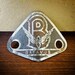 vintage bike plaque for head tube, advertising for Batavus brand of bicycle (Dutch)