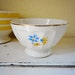 vintage café au lait bowl, mini size with flowers, from Belgium