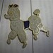 Retro Cloisonne 1950s Grey Poodle