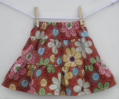 Girls skirt pattern PDF sewing pattern ebook INSTANT