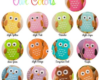 Owl Cookies - 18 Decorated Sugar Cookie Favors