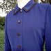 Classy Deep Rich Navy Blue Coat Dress
