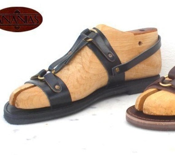 Greek Handmade Leather Sandals For Men By Ananiassandals On Etsy