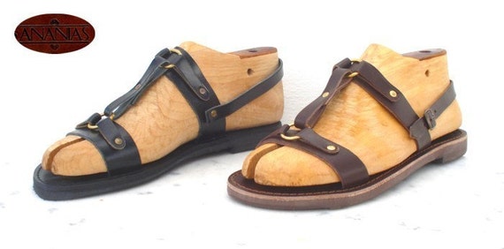 Greek handmade leather sandals for men by AnaniasSandals on Etsy