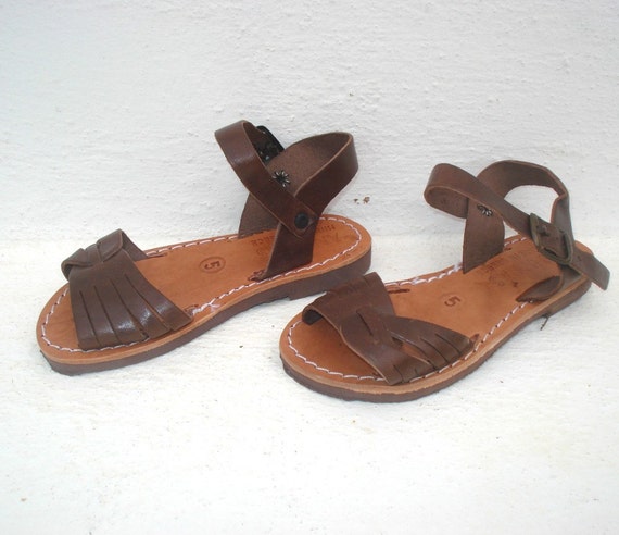 Handmade Roman children leather Sandals from by AnaniasSandals