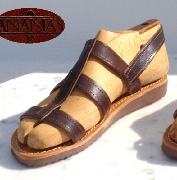 ancient roman leather sandals