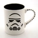 Star Wars (R) Inspired Storm Trooper Mug in earthenware with striped handle
