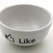 facebook Like cereal bowl in creamy white