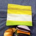 Reusable Sandwich Bag, Golden Stripes Design