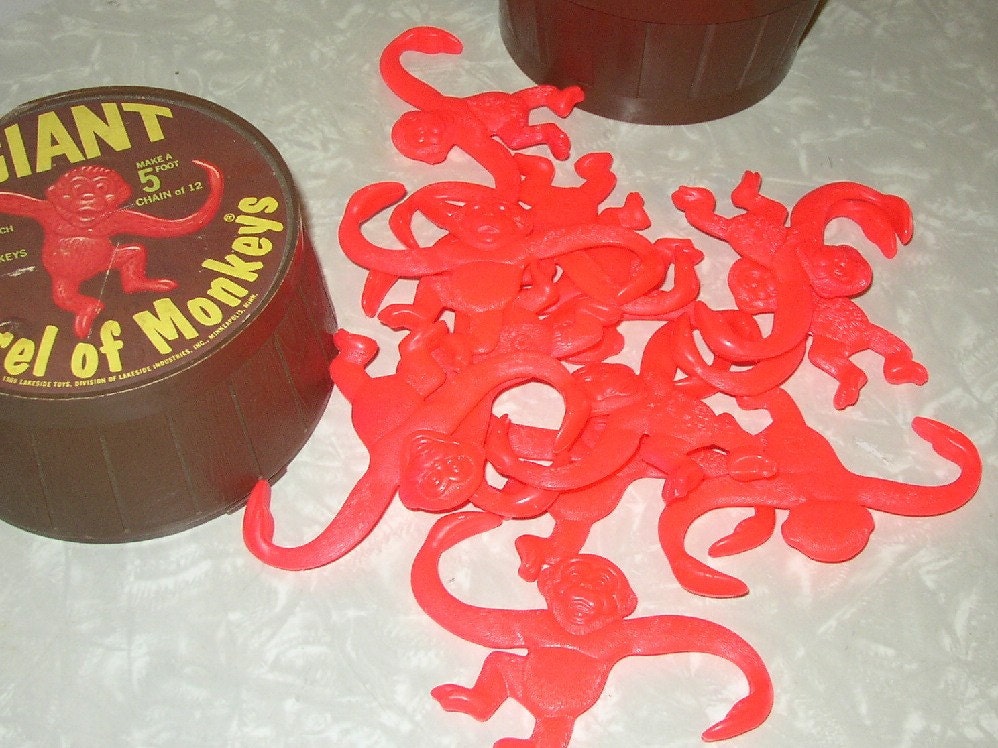 Giant Barrel of Monkeys by retroology on Etsy