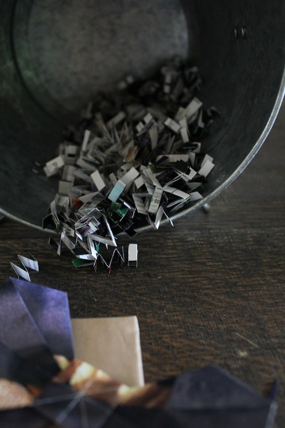 Items similar to Crinkle Cut gift bag Filler Recycled Page / Tissue