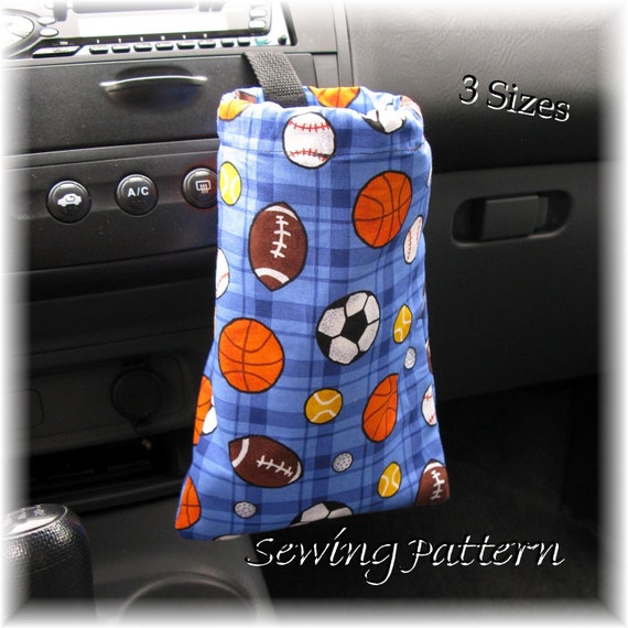 Items similar to Car Trash Bins PDF SEWING PATTERN 3 Sizes Litter