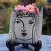 ceramic wall pocket miniature wall vase flower vase
