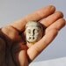 ceramic buddha face cabochon face cab miniature mask zen face