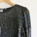 Black Cocktail Sequin Dress