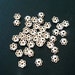 pkg 12, 6mm Bali Sterling Silver bead caps