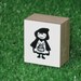 Little Red Riding Hood Rubber Stamp - Kawaii Japanese Zakka