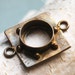 bronze bezel for a Pendant.... to use in your ASSEMBLAGE mixed media JEWELRY or in any way you would want to POVT