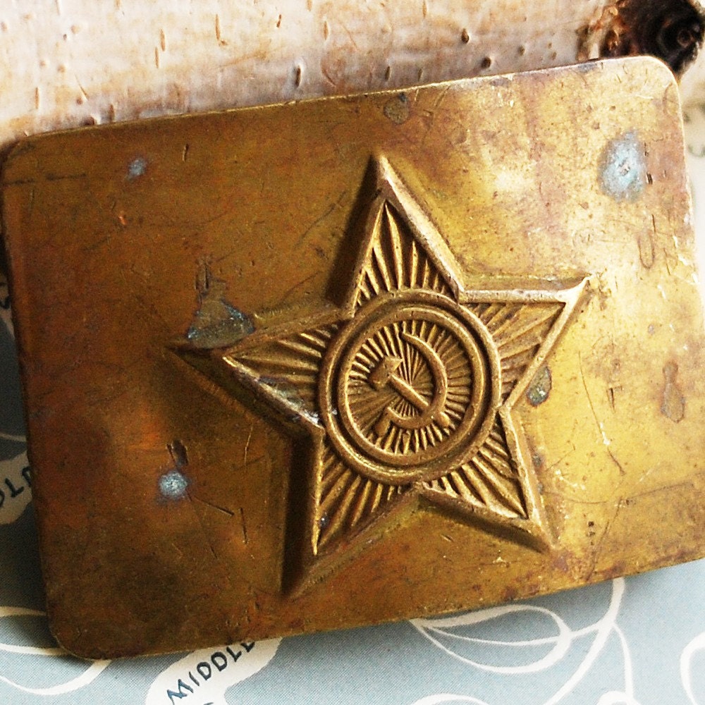 Vintage Soviet Army belt Buckle... in case you decide to look