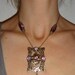 Vintage Art Nouveau Necklace Pink stones One of a Kind