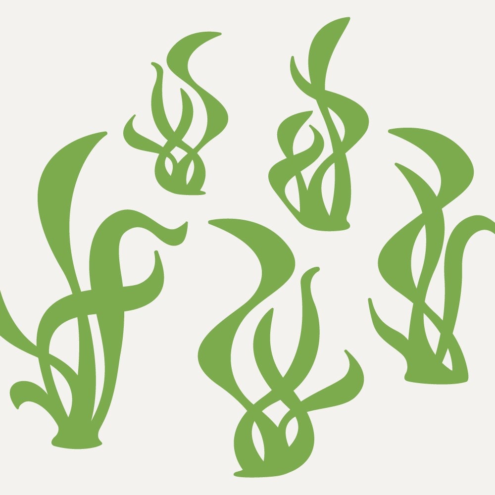 Seaweed Vinyl Wall Decal Stickers
