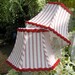 SALE - Red Ticking Lampshade