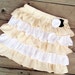 Shabby Chic Little girl ruffle twirl skirt in available in sizes 3-6 months to 5T