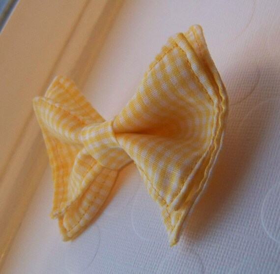 Yellow Gingham Bow Tie Toddler Bow Tie Bow Tie Bowtie