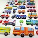Cute Japanese Puffy Stickers - Busy Day on a Road - Cars, Buses Lorries, Trucks, Bikes, Road Signs and more - from Mind Wave Inc