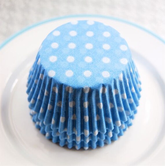 Light Blue Cupcake Liners. Tulip Cupcake Liners Lotus Parchment Baking