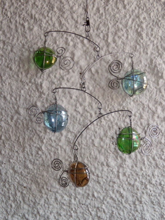 Glass Fish Mobile Sculpture by CharestStudios on Etsy