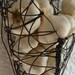 Wire Basket Wall Hanging Garlic Basket