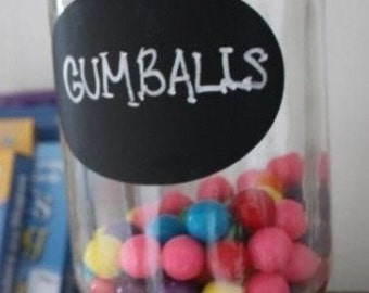 12 Chalk Labels® Vinyl Chalkboard Labels, Chalkboard Stickers, Oval