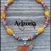 Show steer dichroic kiln fused art glass removable pendant with nice beaded necklace