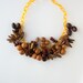 Art Deco Necklace Celluloid and Seeds.