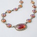 Art Deco Necklace . Dragons Breath Jelly Opal . Very Rare .