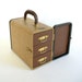 Art Deco Case with Drawers . Slide Library . Tweed . Early Plastic .