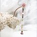 Fenyu blossom hair stick - pink jade