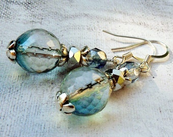 Lumi Hook Earrings in Aqua Bohemica Lemon main image 0
