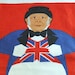 English John Bull and Bulldog Irish Linen Towel