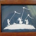 Vintage Paper Cut Out Silhouette framed art sale today