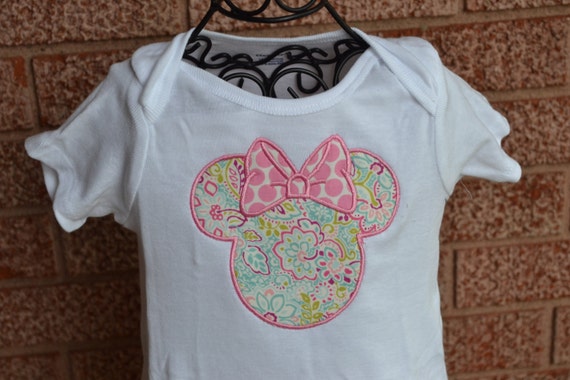 Modern Flower Minnie Mouse Shirt Can be Personalized free