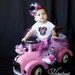 Reserved listing Zebra Minnie Mouse Tutu Set Infant- 4/5 --- Great for Birthdays, or Photography