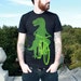 Dinosaur on a Bicycle - T-Shirt - Unisex American Apparel - FREE SHIPPING - Available in XS, S, M, XL and XXL