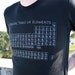 Periodic Table TShirt - Black American Apparel Unisex - Free Shipping - Available in XS, S, M, L and XL